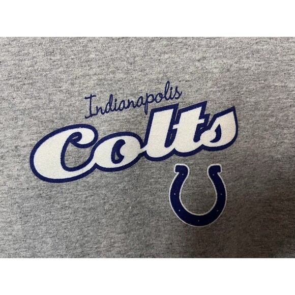 NFL For Her Women’s T-Shirt Indianapolis Colts Gray Cotton XL Short Sleeve - Picture 3 of 4